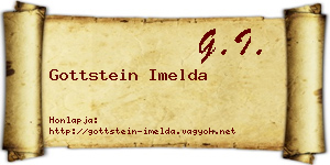 Gottstein Imelda névjegykártya